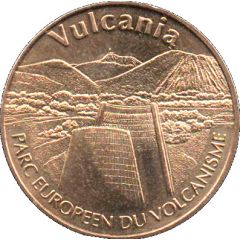 Monnaie de Paris Tourist Token - Vulcania Parc européen du volcanisme - Le cône and la chaîne