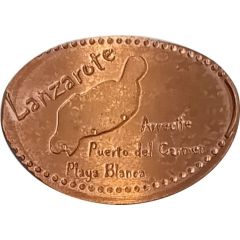 Elongated coin - Lanzarote