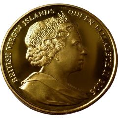 1 Dollar - Elizabeth II King George VI, Gold plated