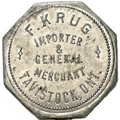 1 Dollar - F. Krug Tavistock, Ontario