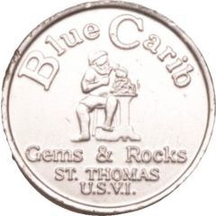 Token - Blue Carib Gems & Rocks St. Thomas