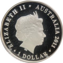 1 Dollar - Elizabeth II 4th Portrait - Tasmania, Spotted-tailed Quoll