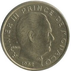 20 Centimes - Rainier III Silver Piedfort Essai