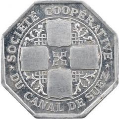 50 Centimes - Société Coopérative du Canal de Suez