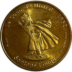 Jeton touristique - Monnaie de Paris - Le coup de Mistral - Santons Fouque