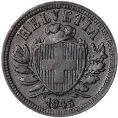 2 Rappen Wreath, zinc