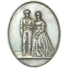 Medal James Couper & Mary Nicol Diamond Wedding; silver