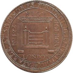 1/2 Penny Middlesex - Skidmore`s / Louis XVI and M. Antoinette