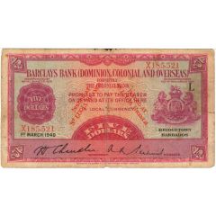5 Dollars Barclay`s Bank