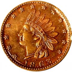 Civil War Token - Indian Head F-79/351