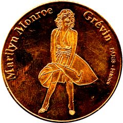 Token - National Tokens Musee Grevin - Marilyn Monroe