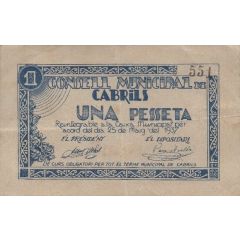 1 Peseta Cabrils