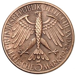 5 Deutsche Mark Germanic Museum - Pattern