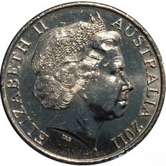 20 Cents - Elizabeth II 4th Portrait - William and Kate Royal Wedding