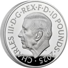 10 Pounds - Charles III The Greyhound of Richmond; Silver Proof