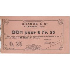 25 Centimes - Commune de Cornimont [88]
