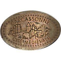 Pièce écrasée - Carcassonne - Cité médiévale