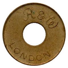 Token - R&W London No Cash Value - Brass