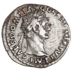 Quinarius - Domitian IMP XIIII COS XIIII CENS P P P, Victory