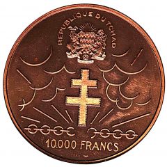 10 000 Francs Independence, Pattern