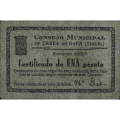 1 Peseta Urrea de Gaén