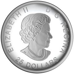 25 Dollars - Elizabeth II A View of Canada From Space - Glow-in-the-Dark