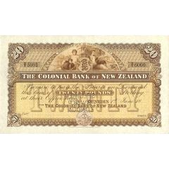 20 Pounds Colonial Bank of New Zealand