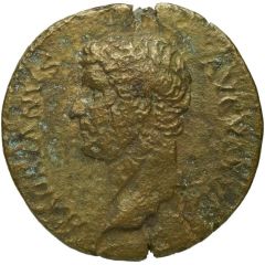 Dupondius or As - Hadrian INDVLGENTIA AVG COS III P P S C, Indulgentia