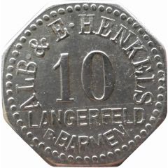 10 Pfennig - Langerfeld Alb. and E. Henkels