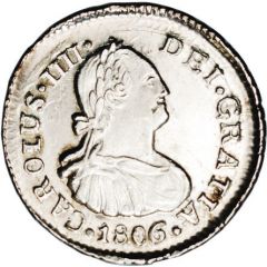 1/2 Real - Carlos IV bust of Carlos IV