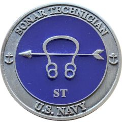 Challenge Coin - Sonar Technician USN