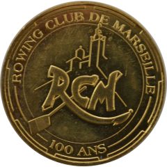 Tourist token - Monnaie de Paris - Marseille - Rowing Club 100 ans
