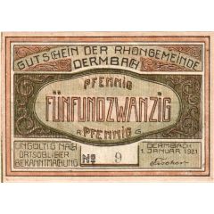 25 Pfennig Dermbach