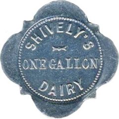 One Gallon - Shively`s Dairy North Manchester, Indiana