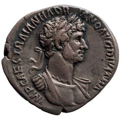 Denarius - Hadrian PARTH F DIVI NER NEP P M TR P COS PAX, Pax