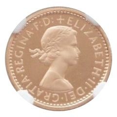 3 Pence - Elizabeth II 1st portrait, Gold Maundy