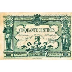 50 Centimes - Chambre de Commerce de Poitiers and de la Vienne 86