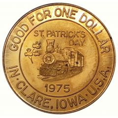 1 Irish Dollar - St. Patrick's Day Clare, Iowa