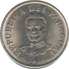50 Guaraníes date on back