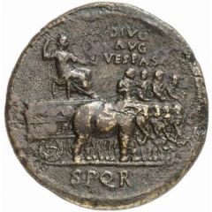 Sestertius - Vespasian IMP T CAES DIVI VESP F AVG P M TR P P P COS VIII