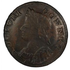 1/2 Penny - Copper `Bust Facing Left`