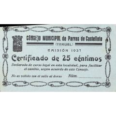 25 Céntimos Parras de Castellote