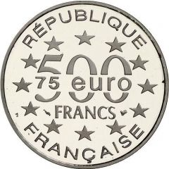 500 Francs / 75 Euros St. Stephen`s Cathedral, Vienna