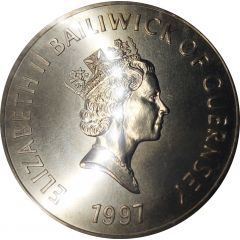 5 Pounds - Elizabeth II Golden Wedding