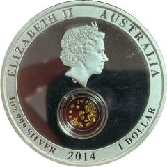 1 Dollar - Elizabeth II 4th Portrait - Treasures of the World - Gold - Silver Proof