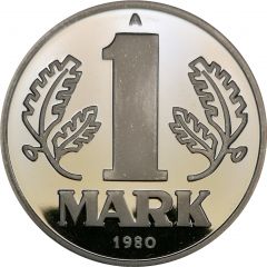 History of the German Democratic Republic - 1 Mark 1980
