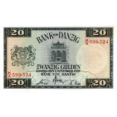 20 Gulden Bank Von Danzig