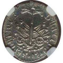 12 Centimes Western Republic, large bust