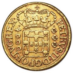 4000 Réis - Pedro II Large Crown, Bahia Mint