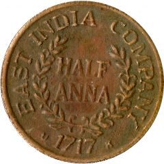 1/2 Anna - East India Company Hanuman